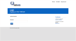 Desktop Screenshot of hallcard.stadtwerke-hall.de
